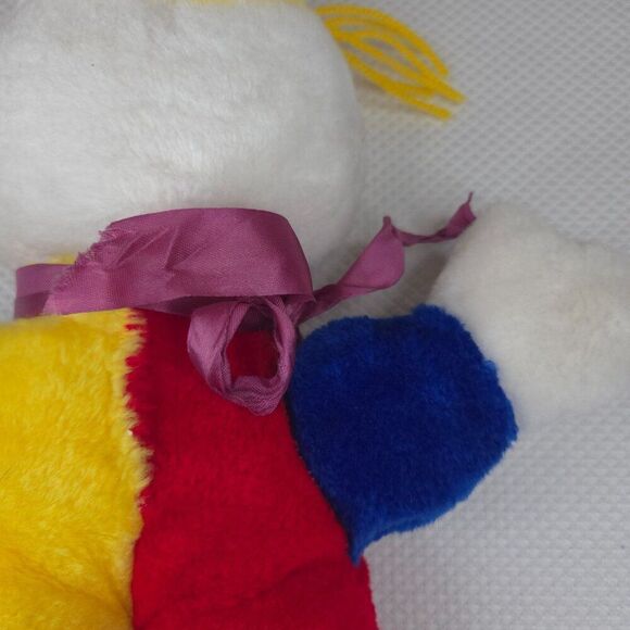 Vintage 80s Plush Clown Doll 13" Stuffed Toy Creepy - Picture 5 of 6